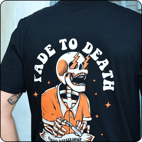 T-shirt: Fade to Death - Black